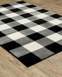 Georgia 678d Black/Ivory Area Rug