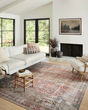 Georgie GER-01 Red/Navy Area Rug
