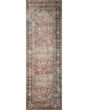 Georgie GER-01 Red/Navy Area Rug