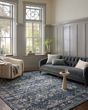 Gigi GIG-02 Navy/Stone Area Rug