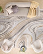 Glitz GLZ21 Grey Gold Area Rug