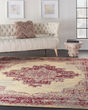 Grafix GRF14 Cream/Red Area Rug