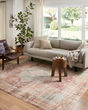 Heidi HEI-01 Terracotta/Aqua Area Rug