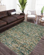 Hanu HU1 Teal Area Rug