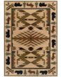Hudson 1072a Ivory/Green Area Rug