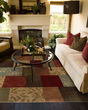 Hudson 30c Green/Red Area Rug