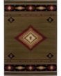Hudson 87j Green/Red Area Rug