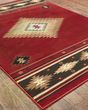 Hudson 87k Red/Green Area Rug