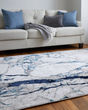 Indio 39GWF Ivory/Blue/Black Area Rug