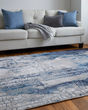 Indio 39H2F Ivory/Blue/Black Area Rug