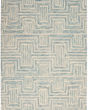 Interlock ITL06 Ivory/Turquoise Area Rug