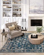 Jericho JC4 Navy Area Rug