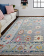 Karina 6792F Blue/Gray/Red Area Rug