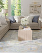Karina 69G9F Ivory/Orange/Blue Rug