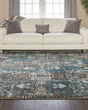 Karma KRM04 Blue Area Rug