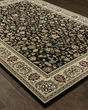 Kashan 108b Black/Ivory Area Rug