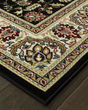 Kashan 108b Black/Ivory Area Rug
