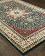 Kashan 119u Navy/Ivory Area Rug
