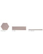 Kensington Petal Glossy Ceramic Tile