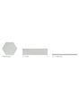 Kensington Silver Glossy Ceramic Tile