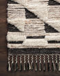Khalid KF-02 Natural/Black Area Rug