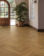 The Gault Estate Herringbone Woven Wicker Oak Hardwood