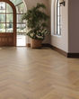The Gault Estate Herringbone Victorian Smoke Oak Hardwood