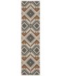Latitude 2x Grey/Orange Area Rug