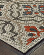 Latitude 709y Grey/Orange Area Rug