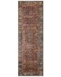Layla LAY-01 Brick/Blue Area Rug