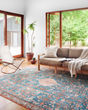 Layla LAY-10 Marine/Clay Area Rug