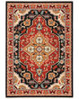 Lilihan 4929a Black/Red Area Rug