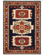 Lilihan 90b Blue/Red Area Rug