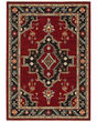 Lilihan 92R Red/Black Area Rug