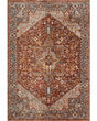 Lourdes LOU-02 Rust/Multi Area Rug
