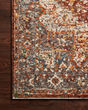 Lourdes LOU-02 Rust/Multi Area Rug