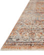 Lourdes LOU-07 Tangerine/Ocean Area Rug