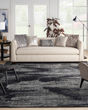 Ma30 Star SMR02 Black Ivory Area Rug