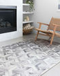 Maddox MAD-05 Silver/Ivory Area Rug
