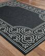 Marina 1247k Black/Ivory Area Rug