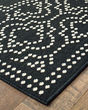 Marina 1247k Black/Ivory Area Rug