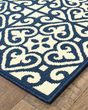 Marina 5927b Ivory/Navy Area Rug