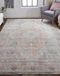 Marquette 3778F Gray/Ivory/Orange Rug