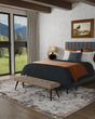 Melrose 39P2F Ivory/Red/Gray Area Rug