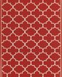 Meridian 1295r Red/Ivory Area Rug
