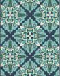 Meridian 2206b Blue/Green Area Rug