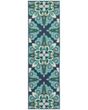 Meridian 2206b Blue/Green Area Rug