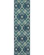 Meridian 2209b Navy/Green Area Rug