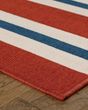 Meridian 5701r Red/Blue Area Rug
