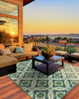 Meridian 5868l Blue/Green Area Rug